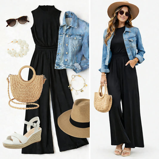 Denim & Black