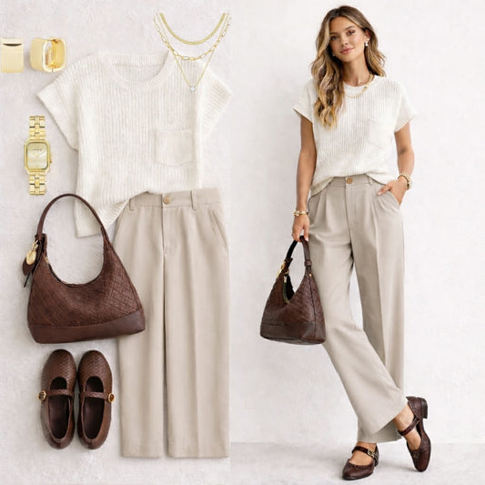 Cream & Taupe