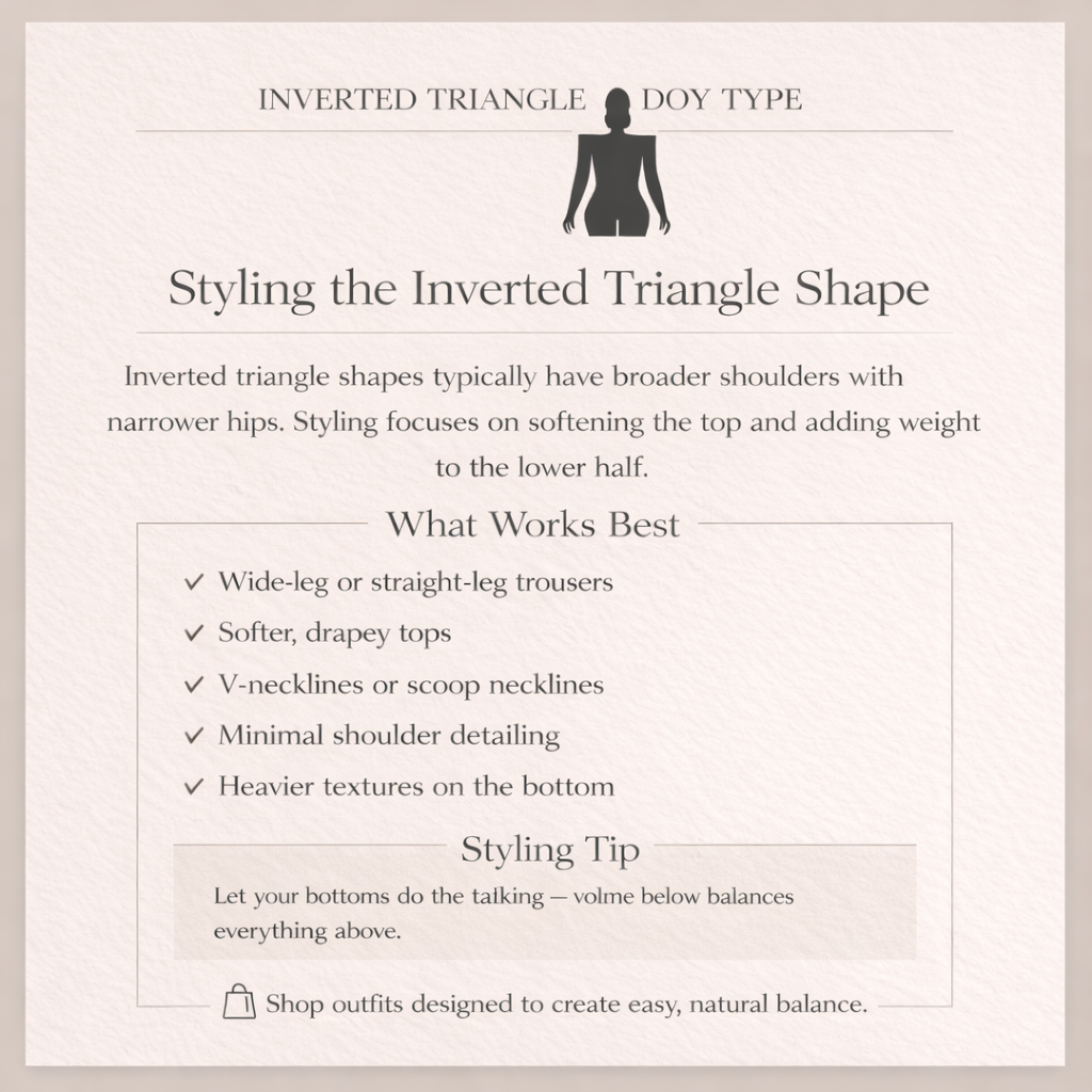 Inverted Triangle Shape